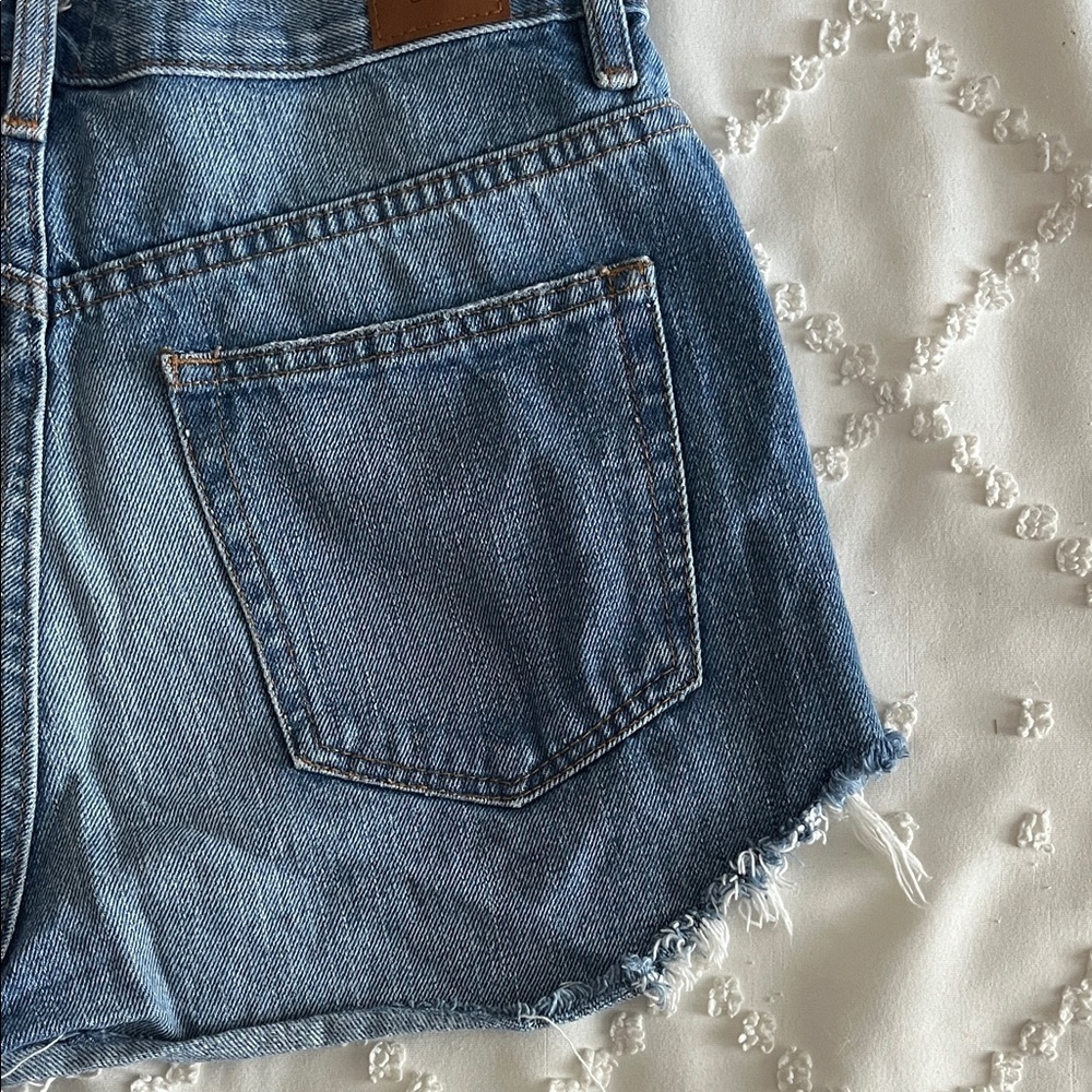 BDG Women's Light Blue Jean Shorts - Picture 4 of 10